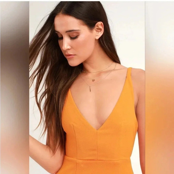 Lulus Orange Melora maxi dress - Picture 3 of 14